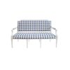 Louis XVI Sofa with blue and white check fabric