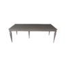 Manor extendable dining table in grey top view