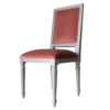 Square Back Chair Pink fabric