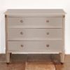 Gustavian Chest of Three Drawers Grey Front